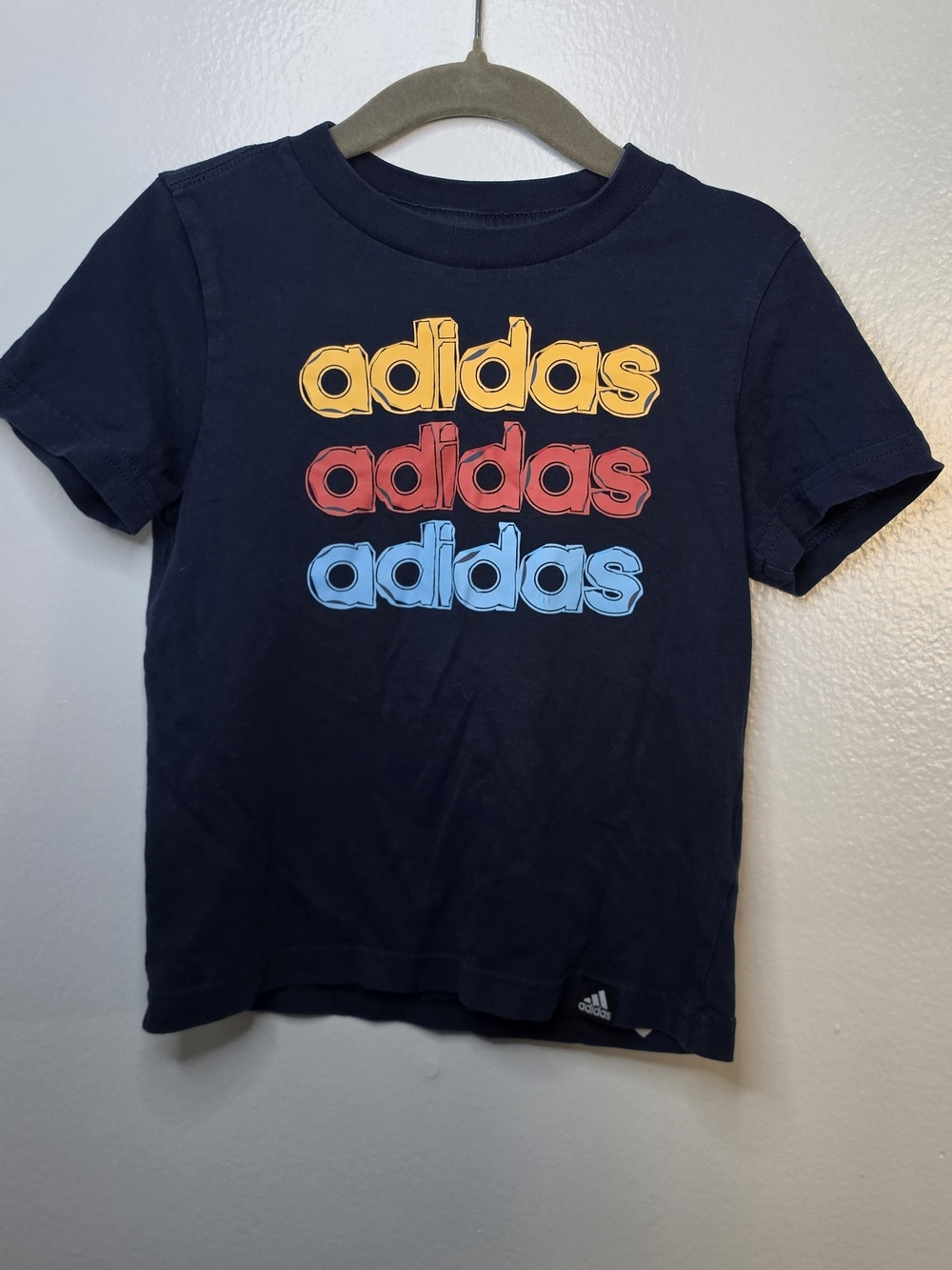 3T adidas Kids' Navy Graphic Logo Tee